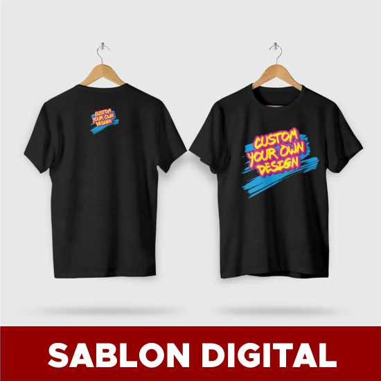 Cetak Sablon DTF Kaos Combed 30s