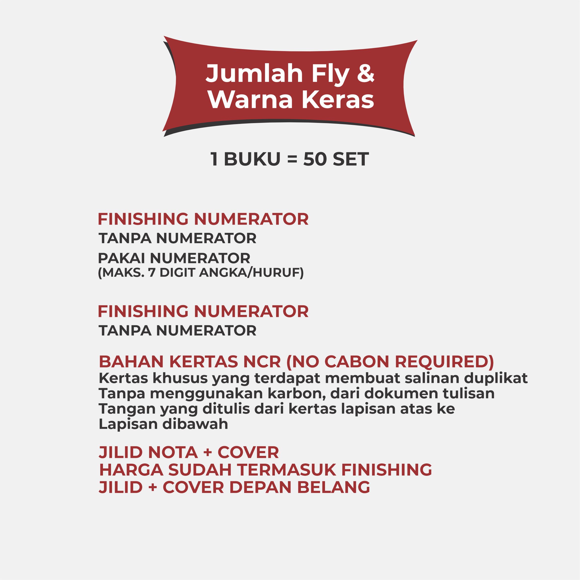 Nota NCR 1/3 F4 (110x210mm) 2Ply 30 Buku